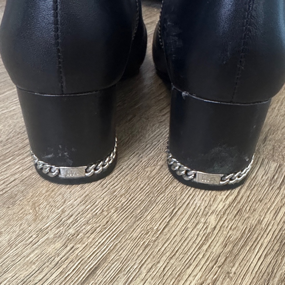 Michael Kors Black Sabrina Mid Ankle Booties - Picture 8 of 13